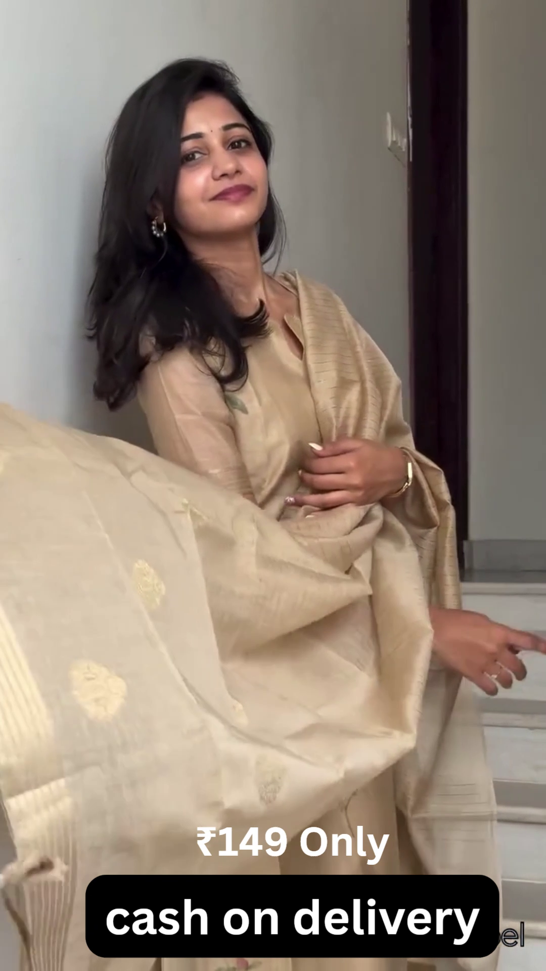 Soft Beige Floral Kurta Set – Subtle, Classy & Affordable!