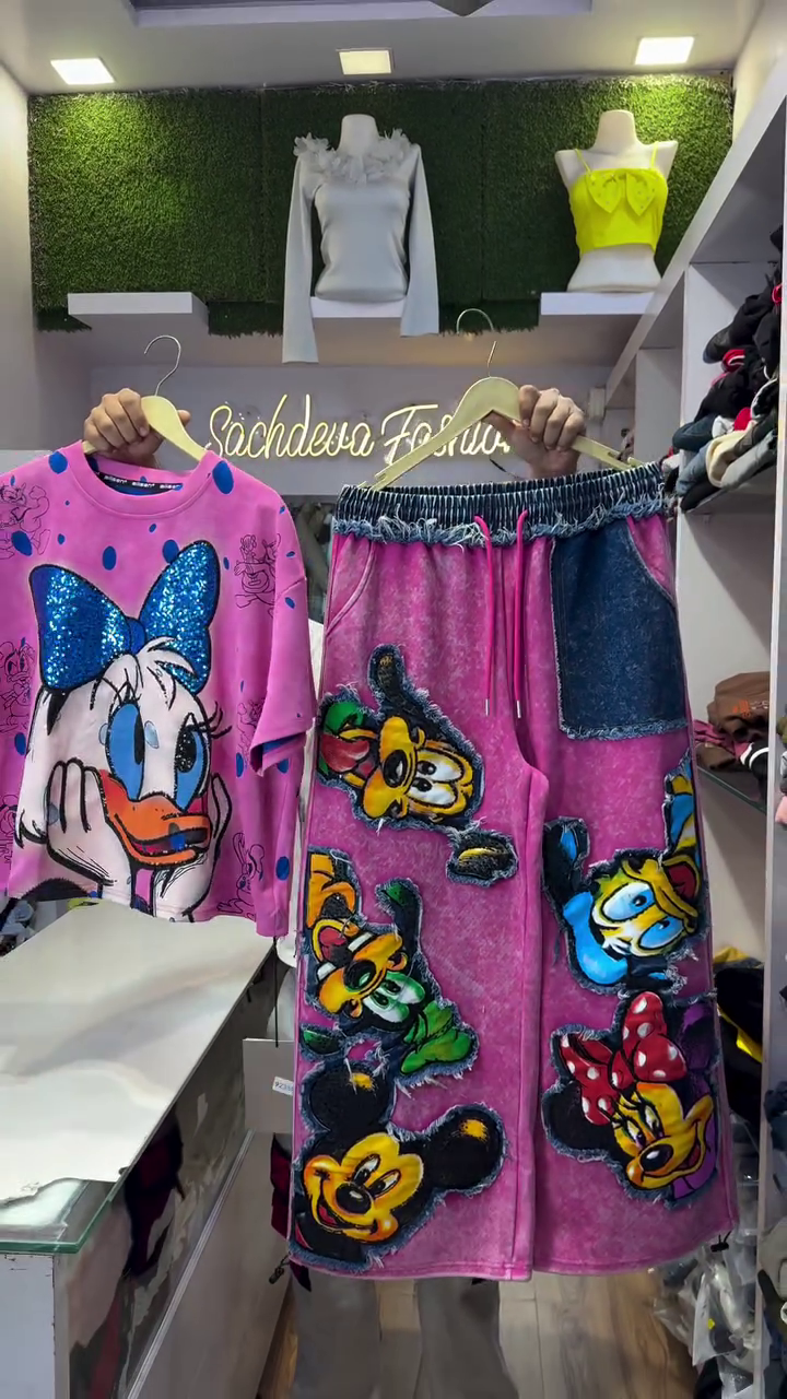 Cute Cartoon Co-ord Set – Fun & Trendy Outfit