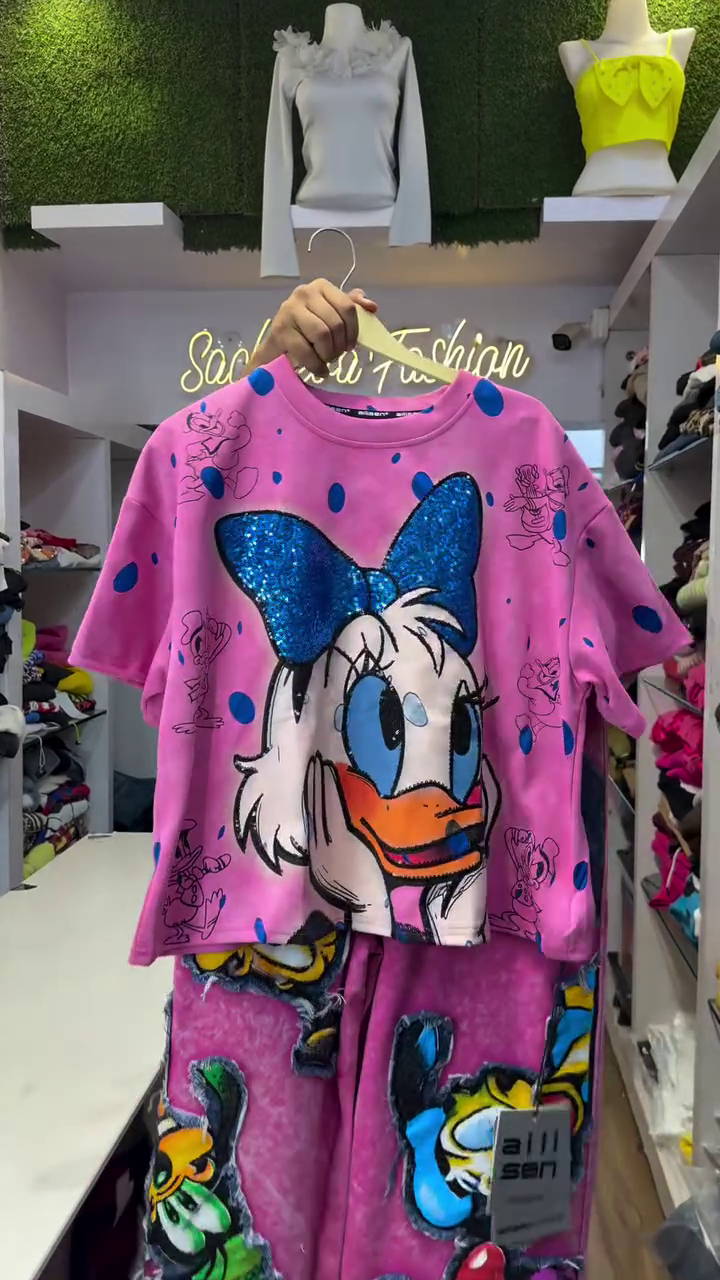 Cute Cartoon Co-ord Set – Fun & Trendy Outfit