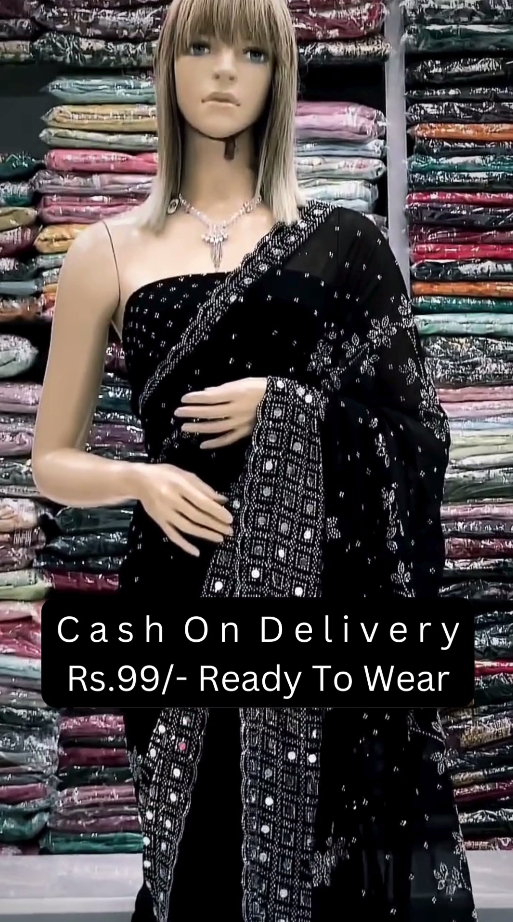 Black Printed Saree – Elegant Everyday Glam