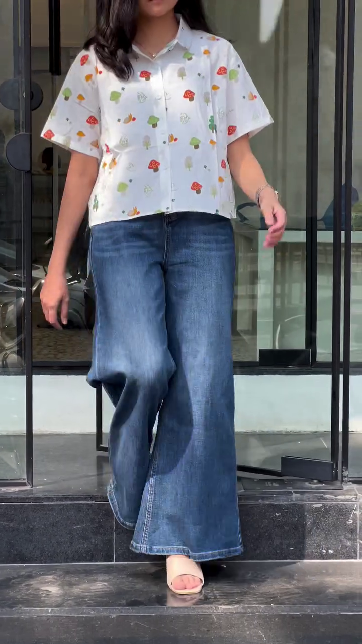 White Printed Casual Shirt – Fun, Fresh & Perfect for Daily Wear