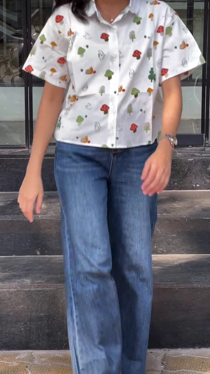 White Printed Casual Shirt – Fun, Fresh & Perfect for Daily Wear