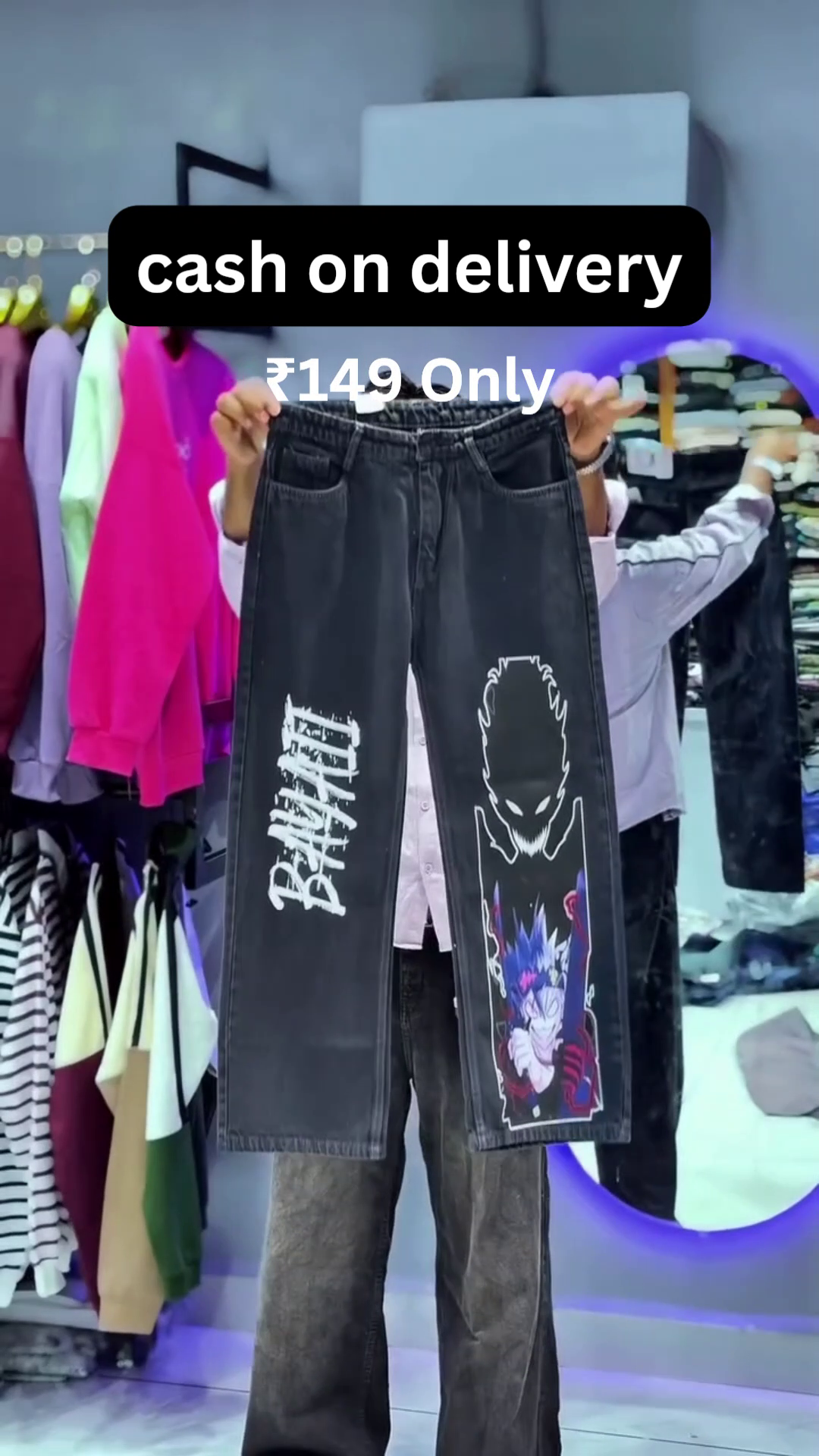 Printed Streetwear Jeans – Bold Urban Style