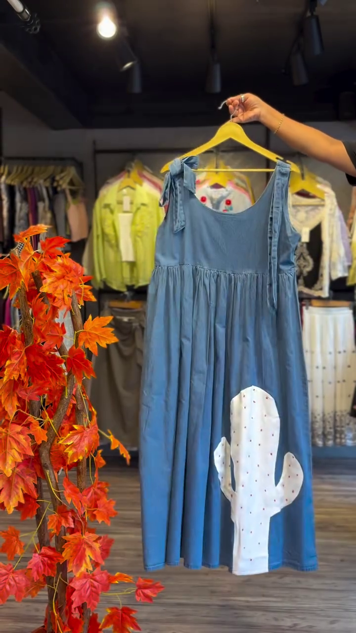 Denim Midi Dress – Cute & Playful Fit
