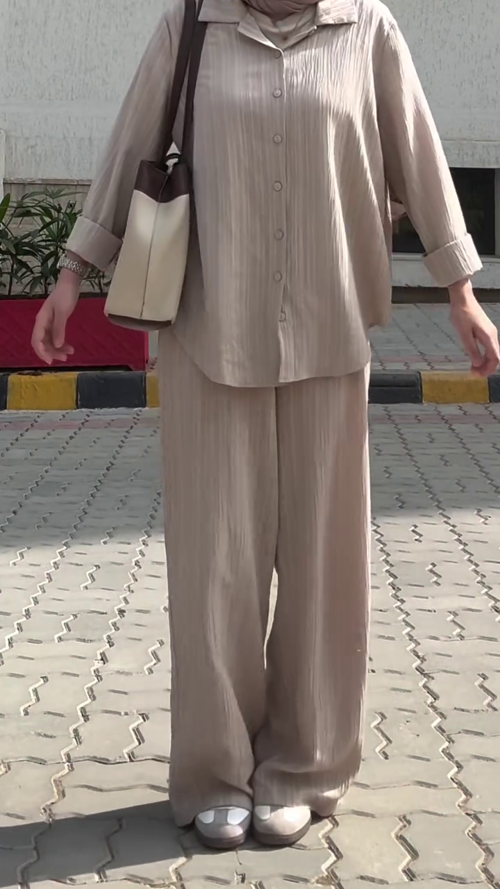 Minimal Beige Co-Ord Set – Elegant Everyday Comfort