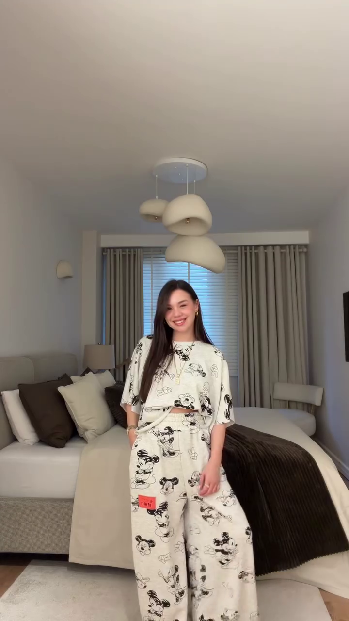 Mickey Print Lounge Co-Ord Set – Cute & Cozy Vibes