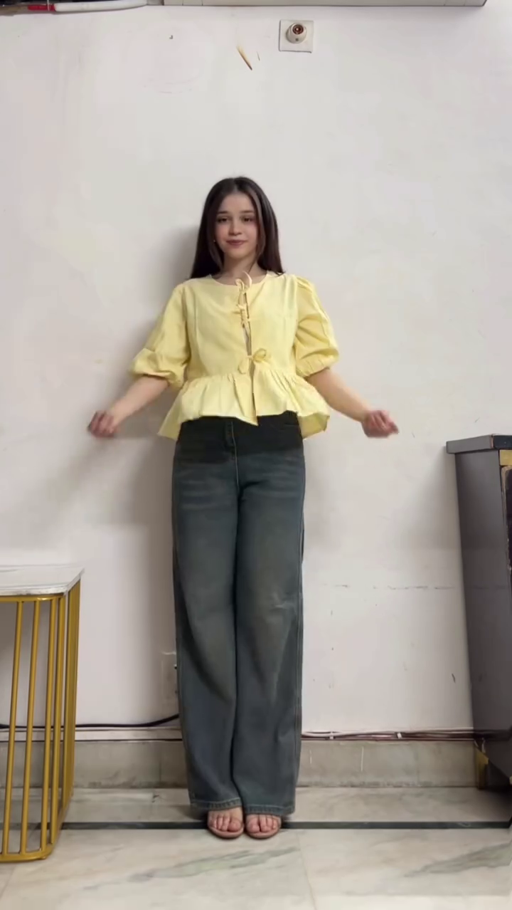 Sunny Yellow Peplum Top – Cute Casual Chic